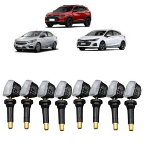 Alternative view of Kit 8 Sensores TPMS Pressão Chevrolet Cruze Prisma Onix Cobalt S10 Tracker Spin Trailblazer 13516165