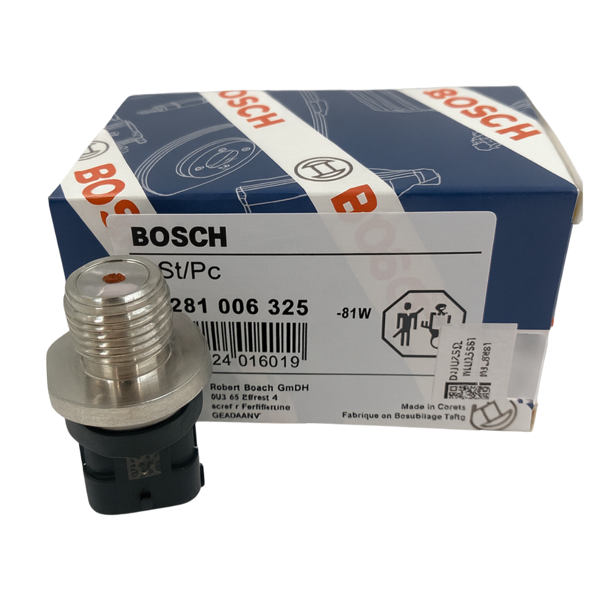 Sensor Flauta Rail 0281006325 Constellation Ford F250 Mercedes Benz C 1317 C 1517 C 1717 C 1317 C 1517 Volkswagen CONSTELLATION Iveco EUROCARGO Novo - Imagem 3