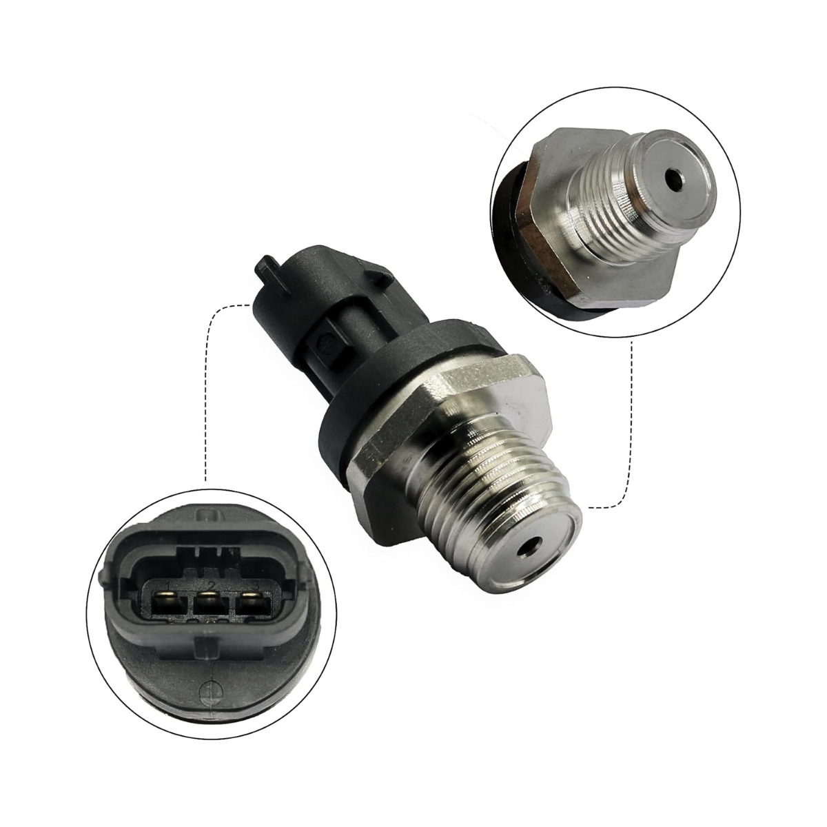 Sensor Pressão Rail DISCOVERY 4 RANGE ROVER 2010 2020 0281006064 Original - Imagem 6