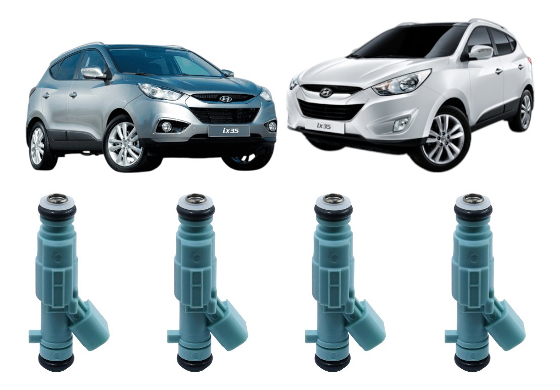 Kit 4 Bico injetor Kia Sportage Hyndai Ix35 353102E200 2011 2012 2013 2014 2015 2016 2017 Original - Imagem 8