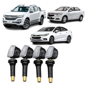 Alternative view of Kit 4 Sensores TPMS Pressão Chevrolet Onix Prisma Cruze S10 Tracker Cobalt Trailblazer Spin 13516165