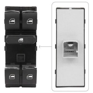 Alternative view of Botão Interruptor Vidro Elétrico Jetta Passat Amarok Cromado