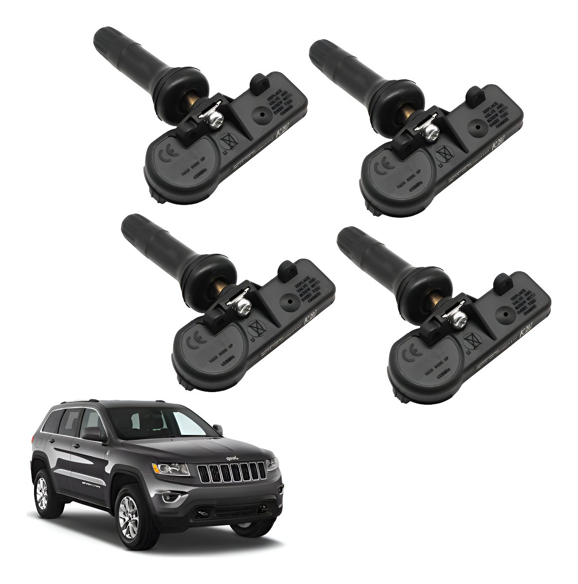 Kit 4 sensores TPMS 56029398AB Fiat Freemont Dodge Journey RAM Challenger Changer Durango Grand Caravan RAM 1500 2500 3500 - Imagem 5