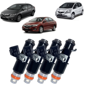 Kit 4 Bico Injetor 16450RNAA01 Honda City New Fit  Honda Civic Crv 16450RNAA01 Novo