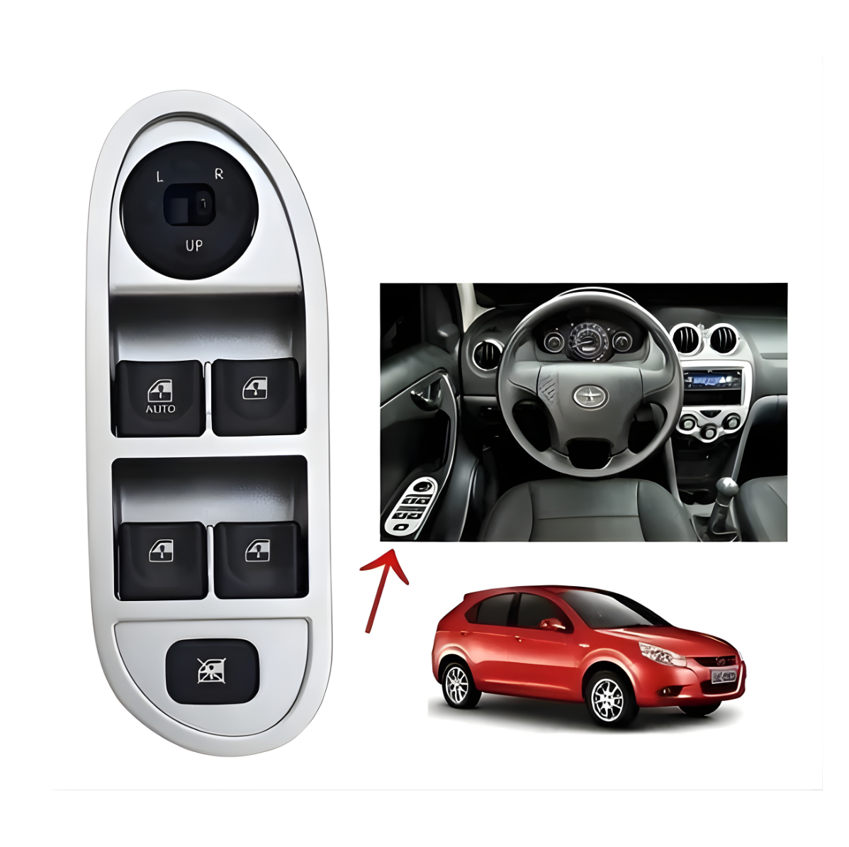 Botão Interruptor 3750310U8160 JAC J3 2010 2011 2012 2013 Novo - Imagem 3